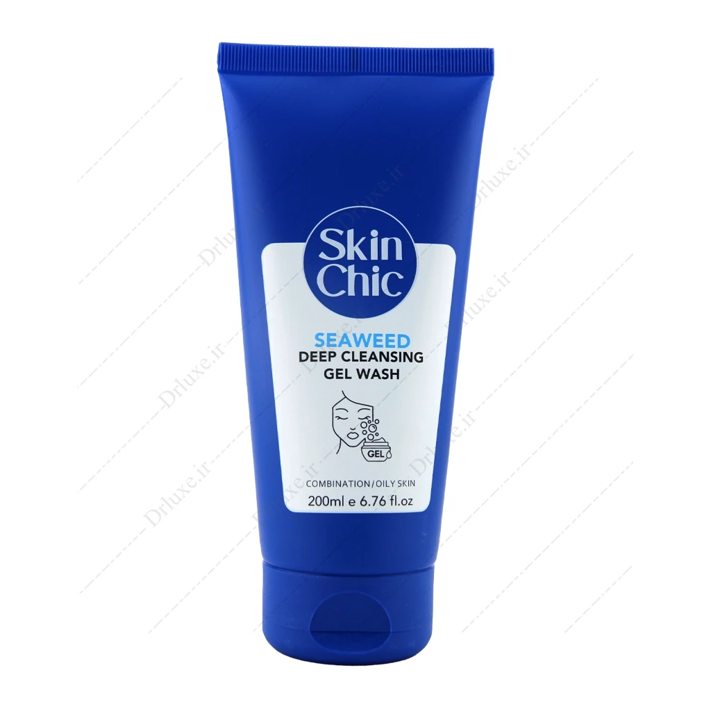 ژل شوینده صورت پوست چرب اسکین شیک عصاره جلبک دریایی